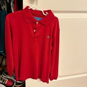 J. Bailey Boys size 8 Pima cotton long sleeve polo style